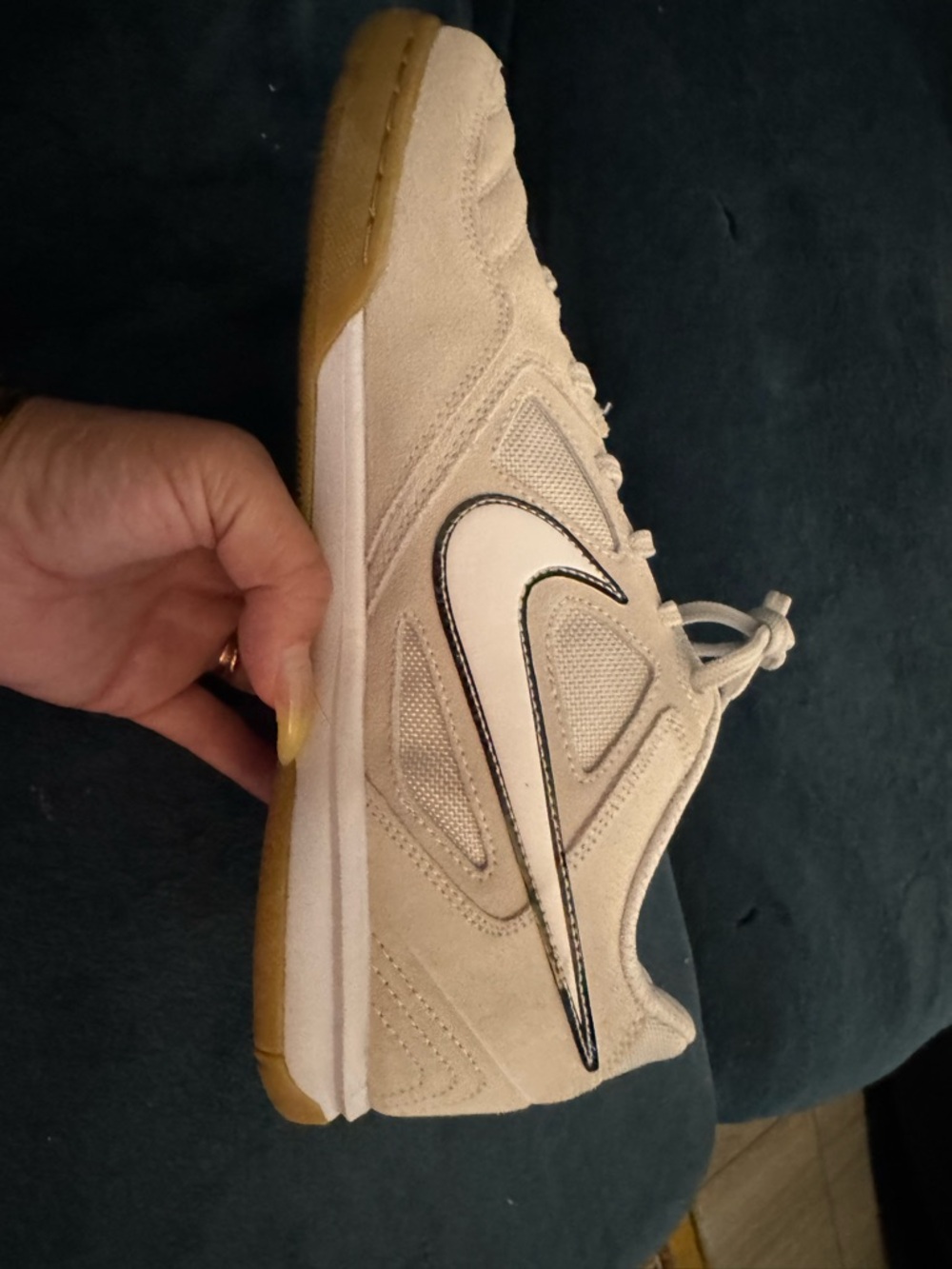 Nike Gato- Men’s Size 9.5  New in Box Light Gray / White/ Black with Gum Sole - Picture 5 of 7